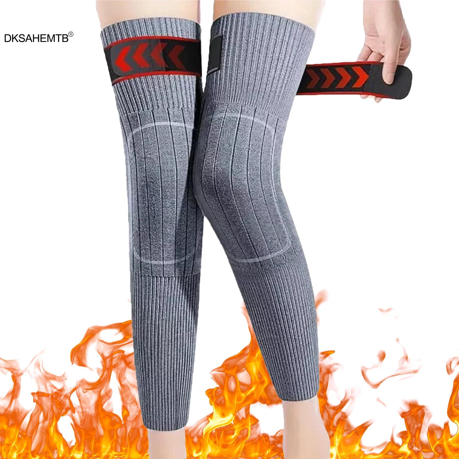 

Winter Thickened Leg Warmer Artificial Imitation Wool Warm Knee Pads Cycling Running Hiking Fishing Special Warm Leg Cover 2025