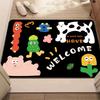 Cute Cartoon Pattern Carpet Mat Rug Non-Slip Area Rug Home Decoration for Entryway Living Room Bedroom Decor Welcome Mat
