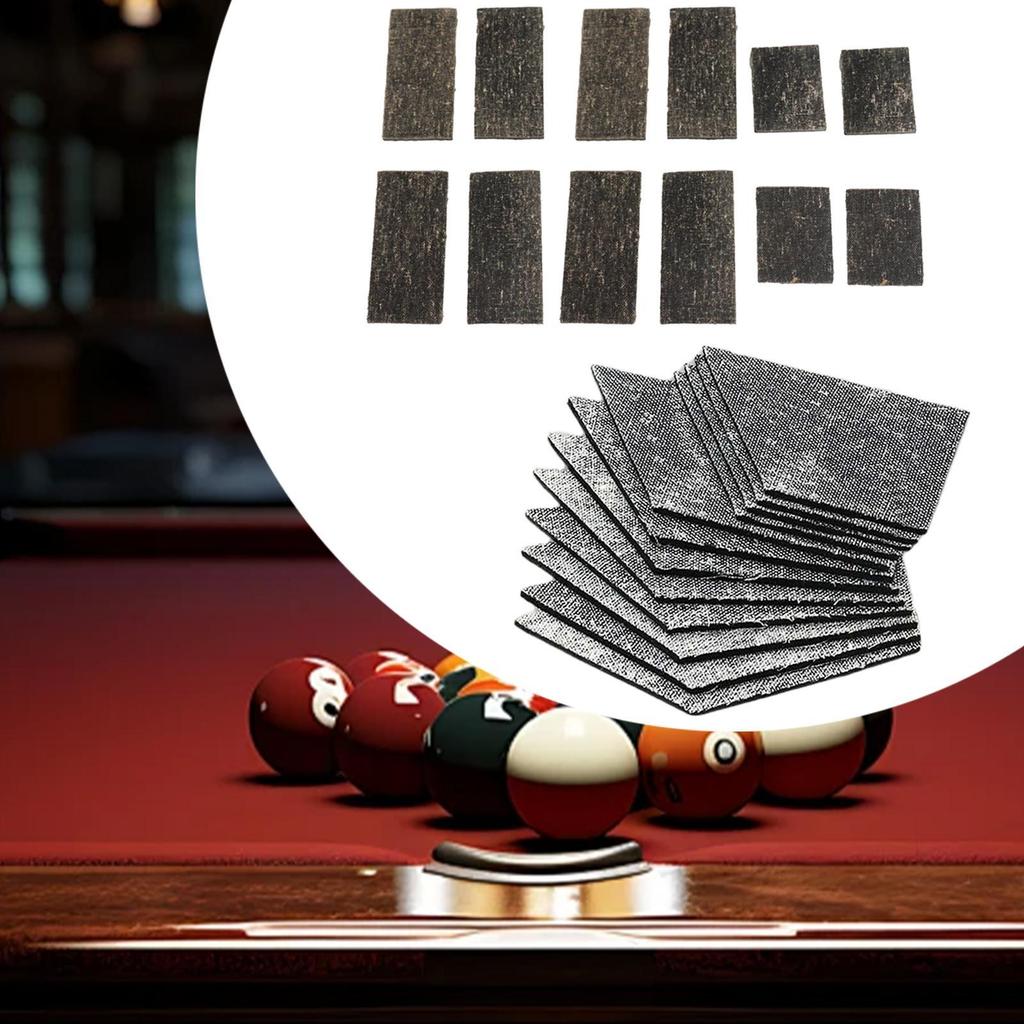 12x Billiard Pool Table Cushion Facings Billiards Supplies Rail Bumpers for Home Game Sports Practice Training Beginners