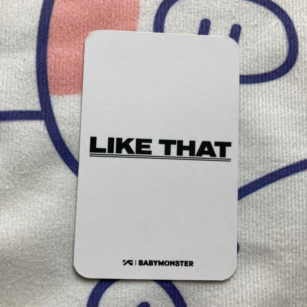 [USED] BABYMONSTER Like That Parita Sanok Trading Card