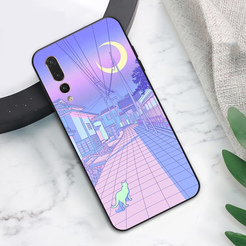 Pastel Japan Kyoto City Case For Huawei Nova 12s 12i 11i 8i 7i Y73 Y70 Y90 Y60 Y72 Y61 Y91 9 10 SE P40 Lite P30 Pro