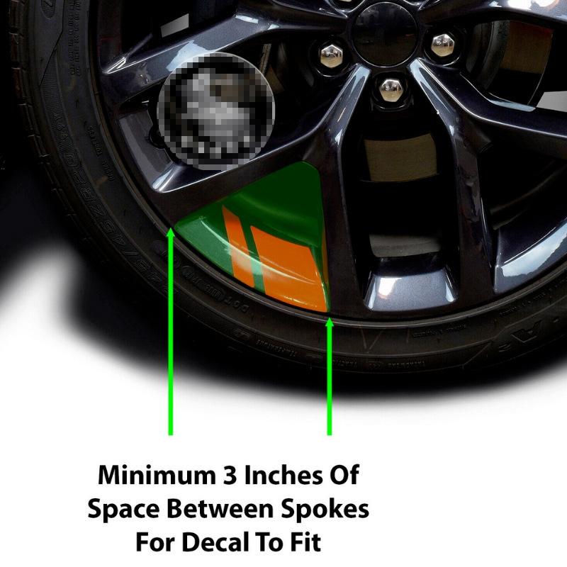 8/4pcs Reflective Car Wheel Rim Vinyl Stickers Warning Stickers Mark Stripe Motorcycle Racing Wheel Hub Decals for Car Stickers