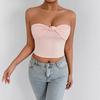 Summer Sexy Senior Pure Want To Put On The New Style of Women's Corset Slim Wrap Breast Crop Top
