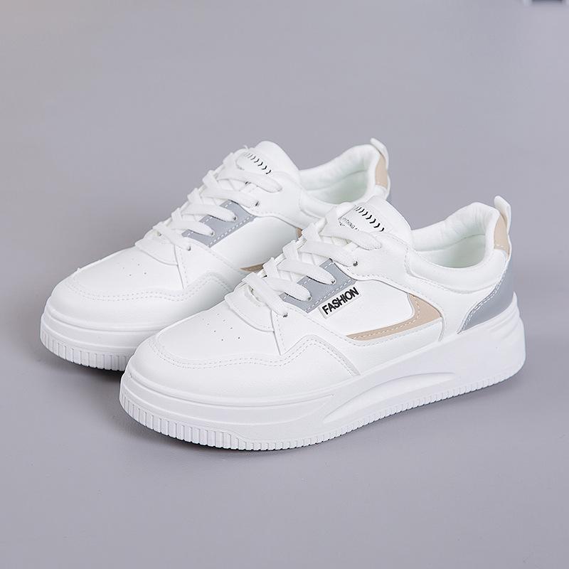 Little white shoes women's 2025 new spring women's shoes platform-soled versatile sports and leisure board shoes ins tide popular running
