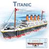 KNEW BUILT Titanic Cruise Ships Model Mini Building Blocks Toys Kits for Girls Gift Adult Assemble Brick Decoration with Dolls