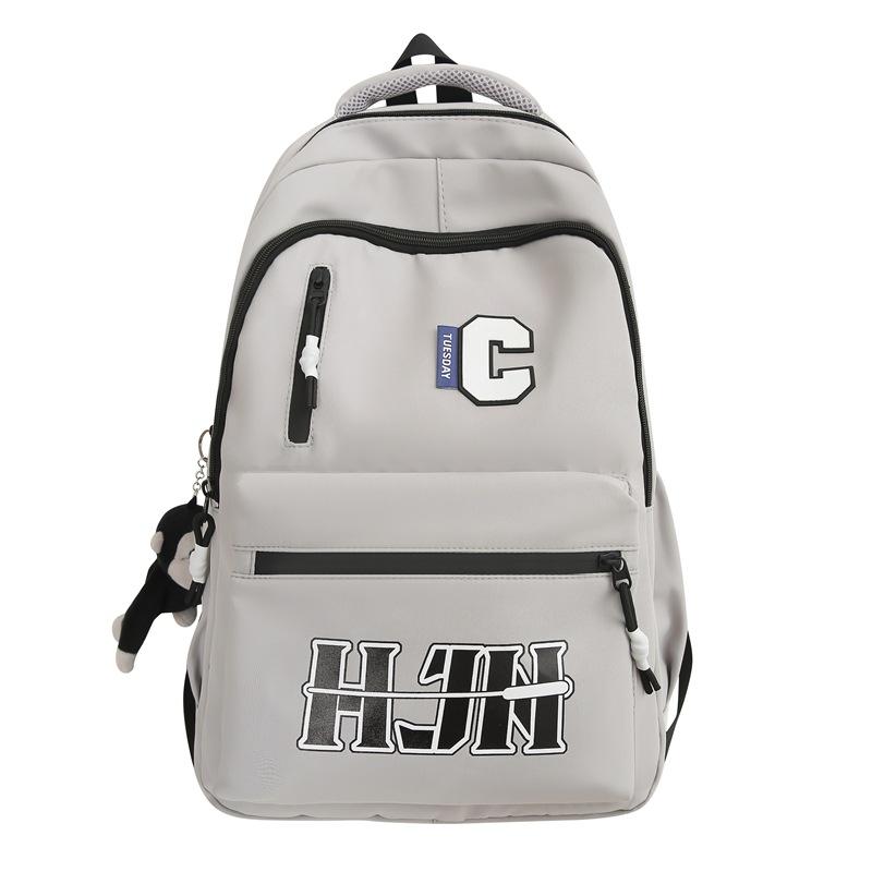 Schoolbag Backpack Fashion Women's Large Capacity Travel Computer Backpack Men's Casual Bag Junior High School Student High School Elementary School