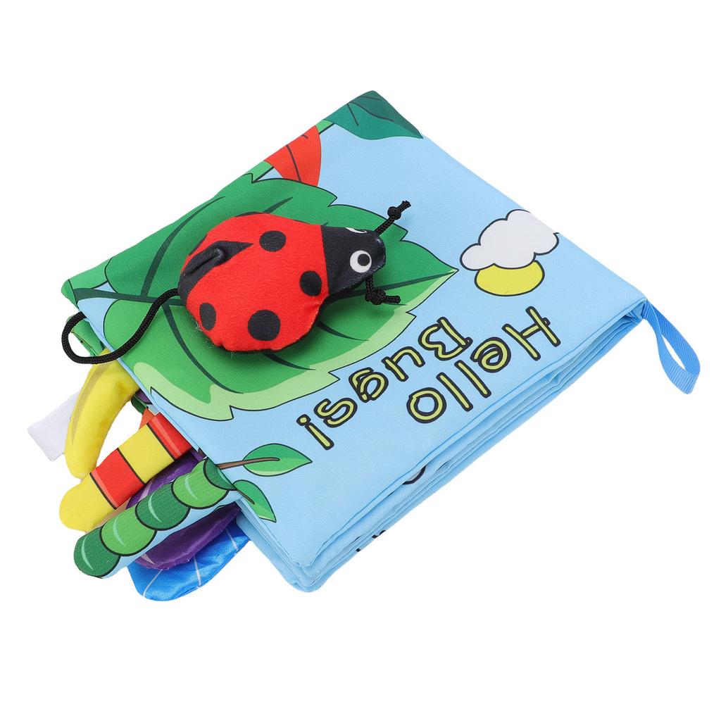Soft Cloth Book Portable Interactive Early Learning Educational 3D Baby Cloth Book for Infant