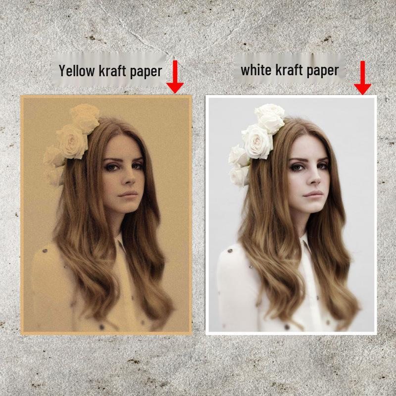 Large Vintage Lana Del Rey Music Star Poster - European & American Style Wall Art