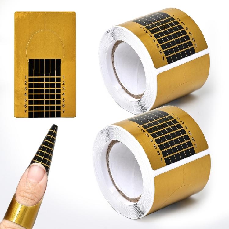 Stable Nail Extension Applicator Clear Rectangular Tool Coated Paper Material For Professional Salon Precisions