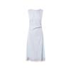 Elegant Lace Patchwork Sleeveless Midi Dress