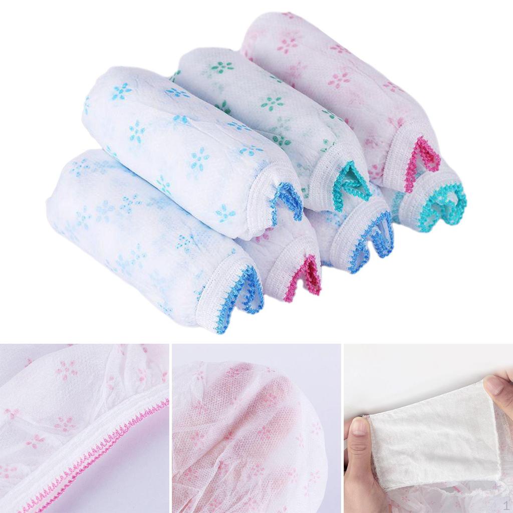 7Pcs Disposable Nonwoven Underwear Panties Travel Soft Women Breathable Briefs