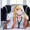 Kitagawa Marin My Dress-Up Darling Blankets Anime Flannel Funny Breathable Throw Blankets Bedding Lounge Spring/Autumn Office
