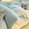 Thick Milk Fleece Duvet Cover Single 180x220cm Winter Flannel Coral Quilt