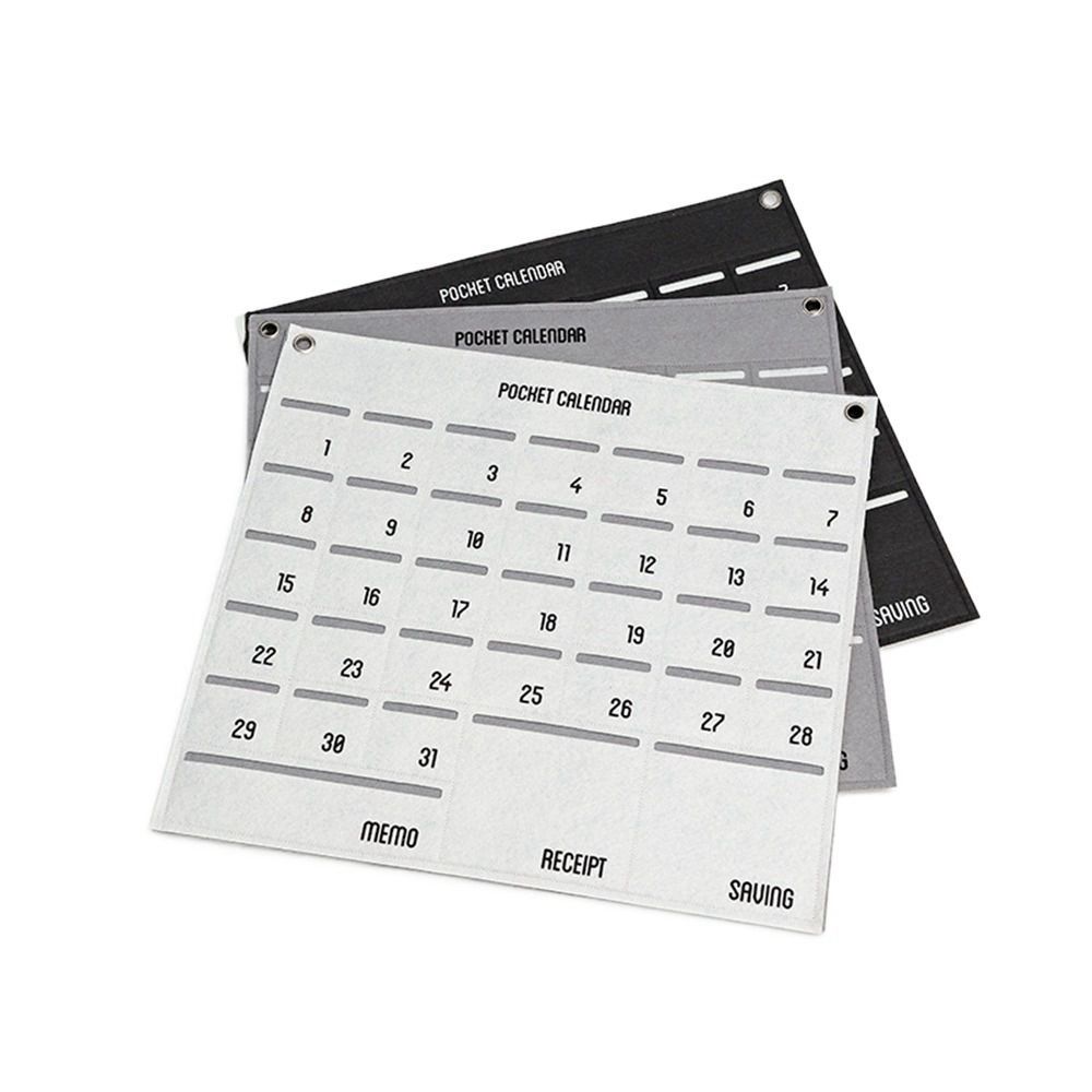 Hanging Decorative Wall Mounted With Pockets Wall Decoration Calendar Bag Chart Holder Storage Bag