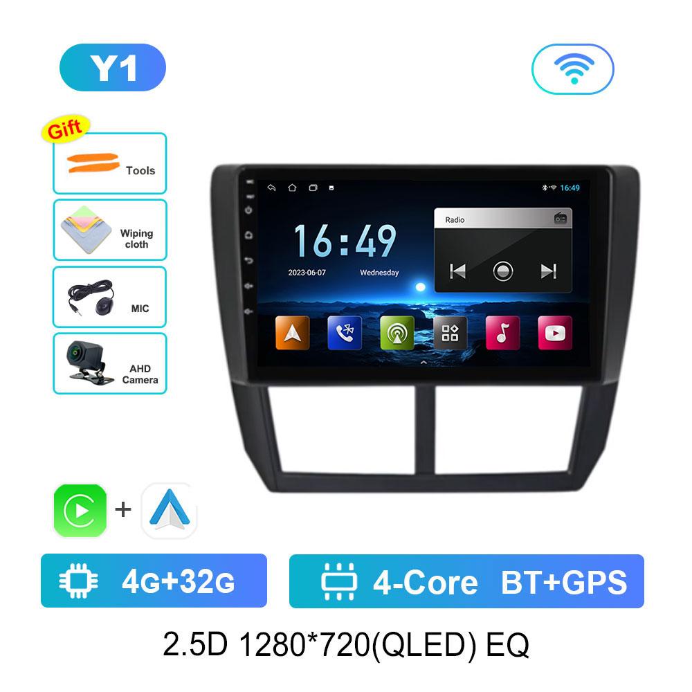 Android 14 Car Radio Multimedia Player for Subaru Impreza GH GE 2007 - 2011 GPS Navi WiFi QLED Touch Screen DSP Stereo 4G