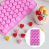 Non-Stick återanvändbar chokladform 55 Cavity Love Heart Shape Skapa godis Silikonform DIY Supply