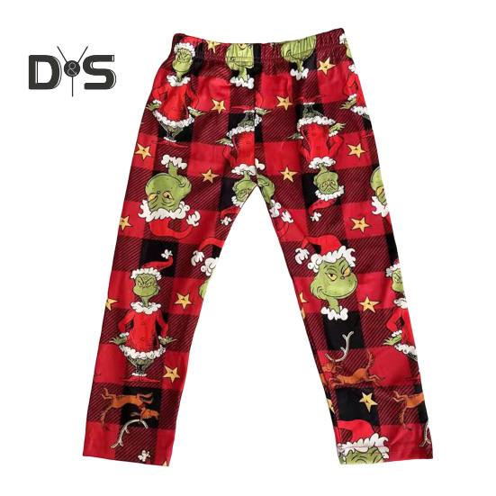 2ks/sada Vánoční rodinný pyžamový set Ladící vánoční noční prádlo Rodinný sváteční noční set Kreslený design Pár Oblečení