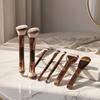 Kit de Pincéis de Maquiagem de Dupla Ponta 5/6/7 Peças/Conjunto Profissional para Base, Esfumar Pó Solto, Blush, Sombra de Olhos com Cerdas Sintéticas Pincel Cosmético