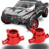 2PCS Aluminum Alloy Steering Block Fit for Traxxas Slash 4X4 1 10 Truck RC AccessoryRed