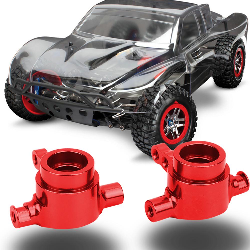 2PCS Aluminum Alloy Steering Block Fit for Traxxas Slash 4X4 1 10 Truck RC AccessoryRed