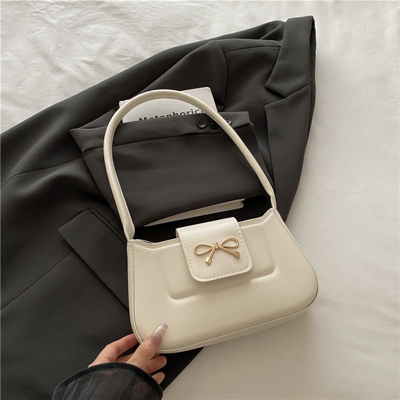 New Simple Fashion Casual Small Square Bag Women's Simple Fashion Baguette Bag Trendy Fashion Shoulder Armpit Bag