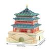 Chinese New Year Card Handmade Paper Carving Bell Tower Holiday Greeting Card for Birthdays Weddings And Holidays Gift
