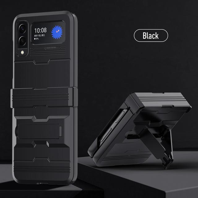 Heavy Duty Schutz Rüstung Stand Halter Abdeckung Fall für Samsung Galaxy Z Flip3 5g Flip 3 Nicht-Slip telefon Tasche Fällen