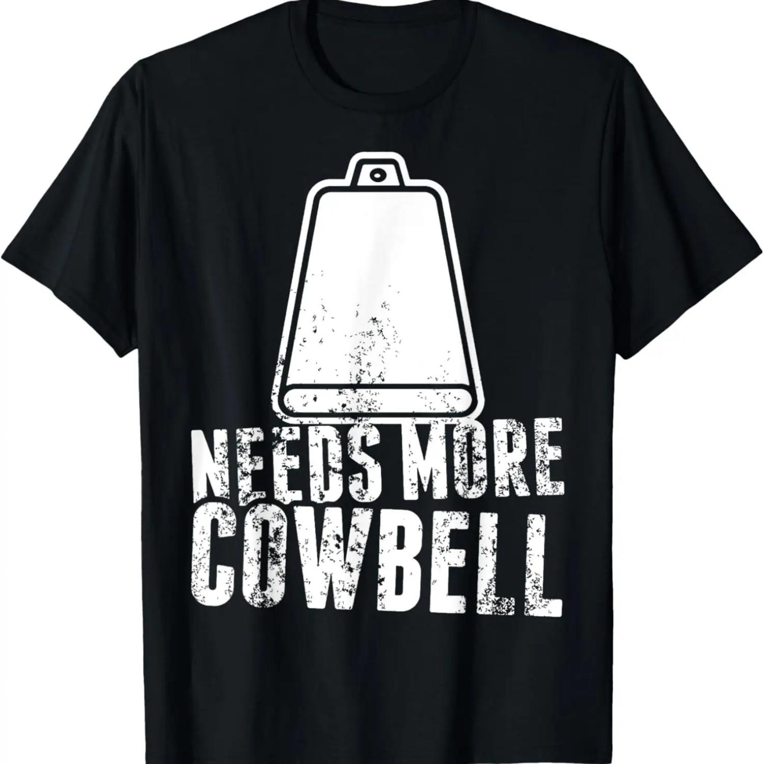 

Needs More Cowbell 80 s Rock T-Shirt XXXXXL чорний