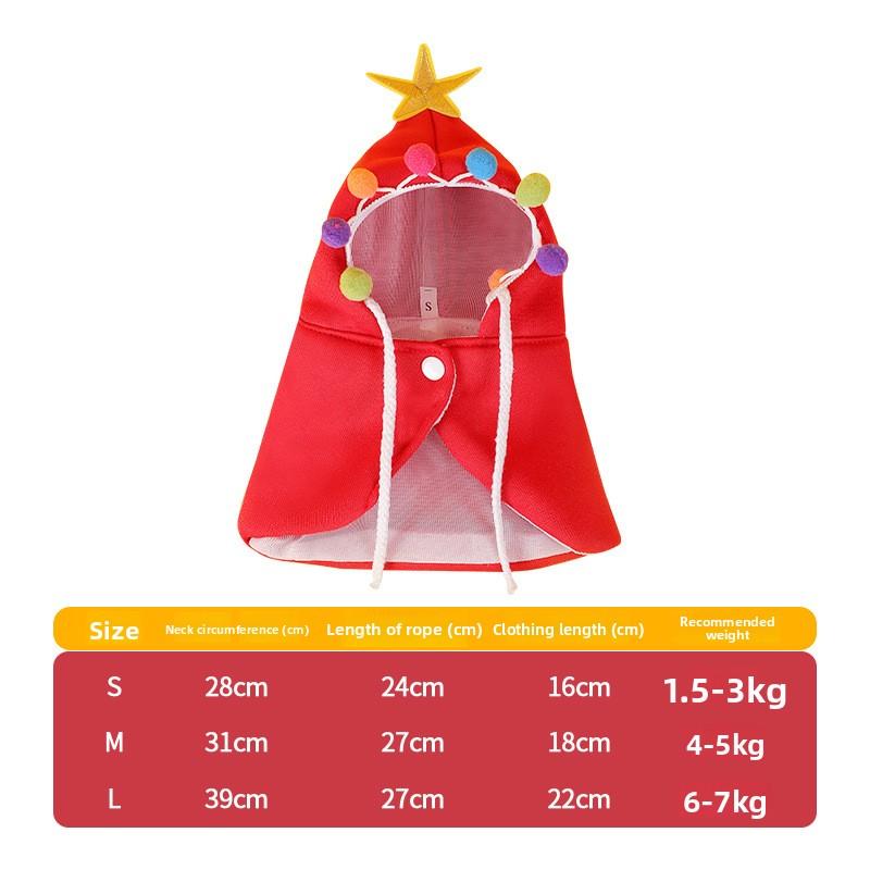 

Pet Supplies, Pet Clothes, Christmas Capes, Halloween Transformation Outfits, Dog and Cat Clothes S червоний