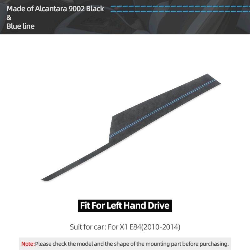 For BMW X1 E84 Made of Alcantara Dashboard Panel trument Trims Strips Performance Stickers Car Interior Tuning Accessories