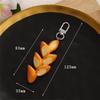 Adorable Mini Bread Keychain Cute Realistic Food Toy Charm Bread Key Holder For Keys Bags Backpacks And DIY Crafts