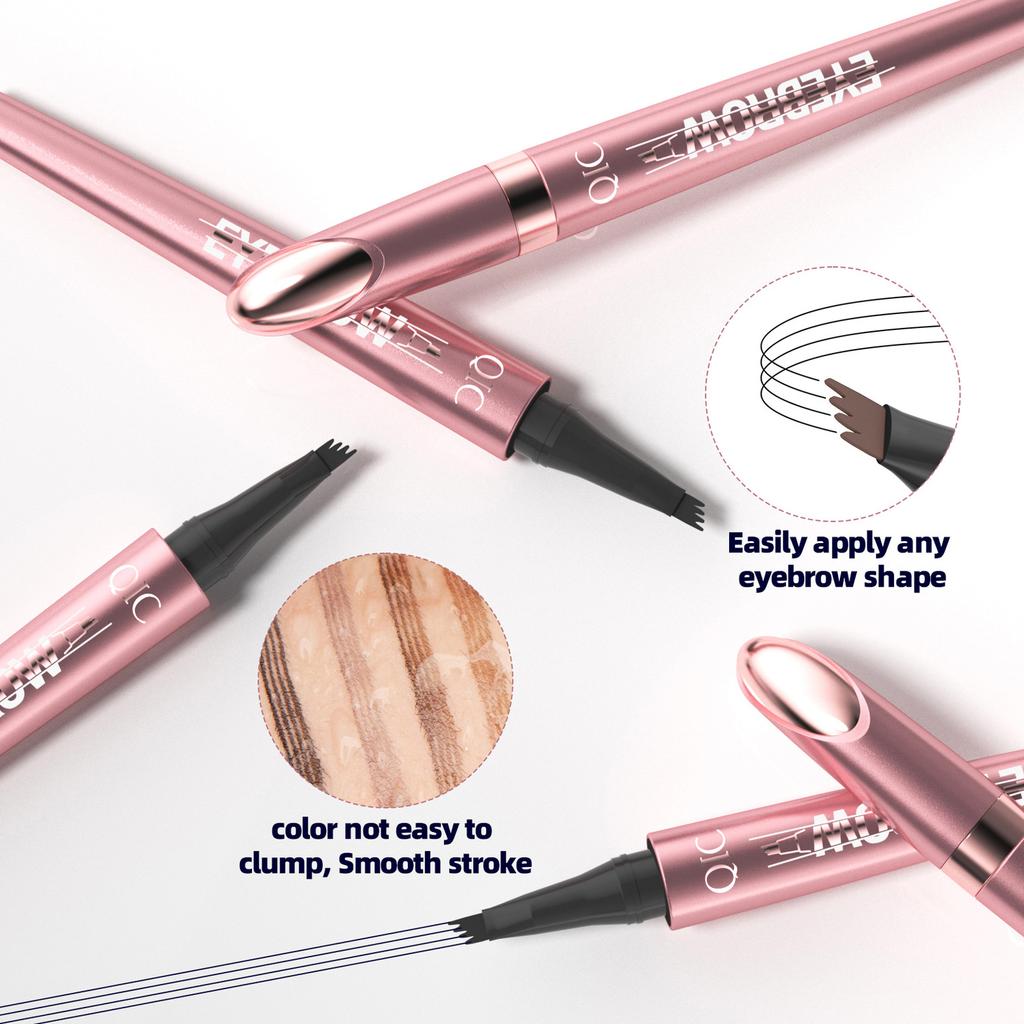 Four-pronged Eyebrow Pencil Wild Eyebrow Roots Four-pronged Eyebrow Pencil Waterproof and Perspirant Liquid Eyebrow Pencil