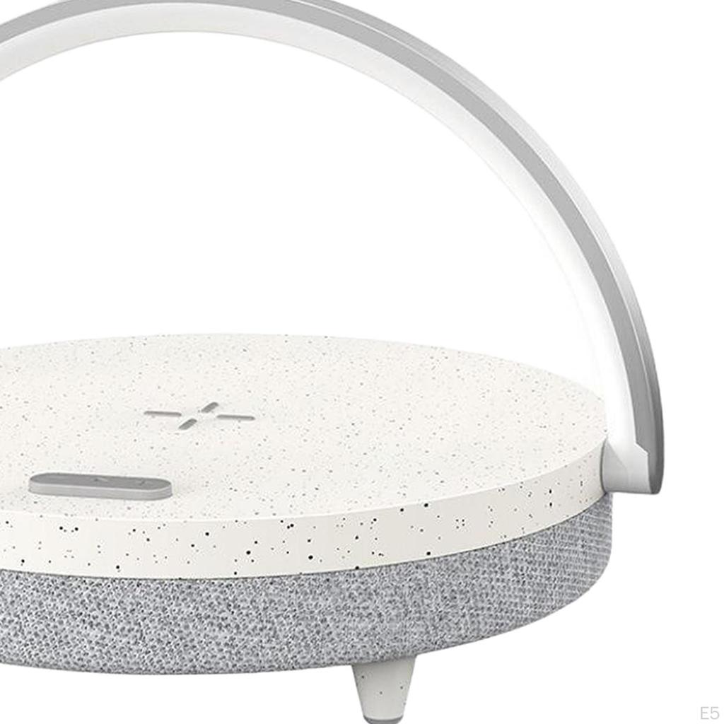 Lamp with Charging Pad, Speaker, - and Portable Design. USB Powered