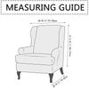 Floral Sloping Arm King Armchair Cover Elastic Armchair Slipcover Wingback Wing Sofa Back Chair Cover Elastic Chair Slipcover