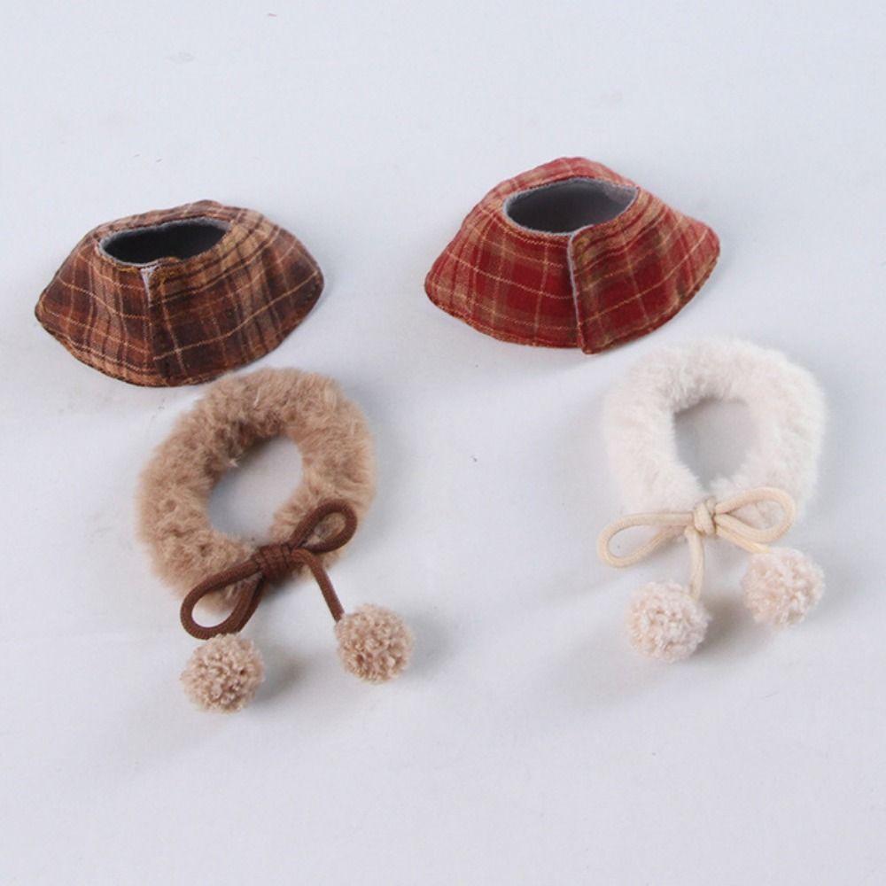Comfortable Furry Collar Scarf Set Windproof Parrot Outerwear Pet Transformation Outfit  Pet Party