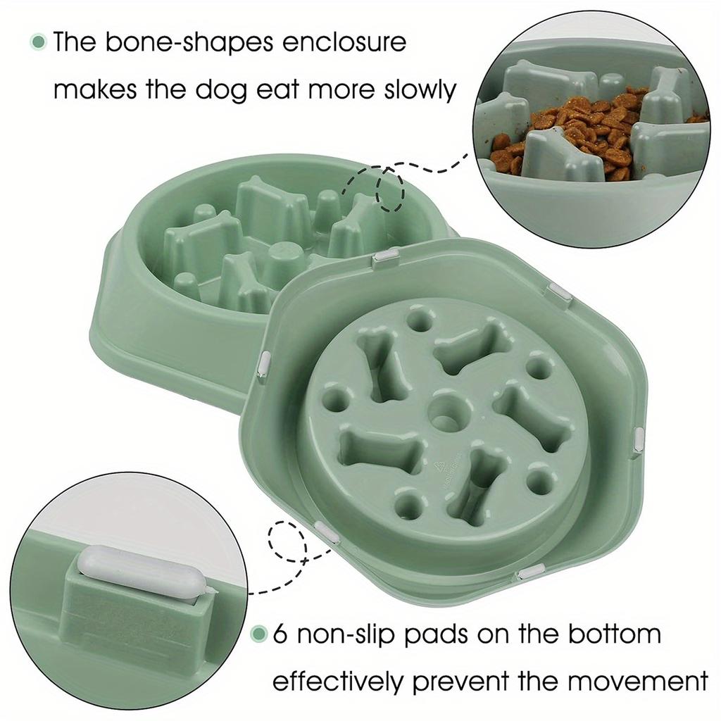 1pc Slow Feeder Dog Bowls - Anti-Slip, Interactive Maze Design for Small To Medium Pets, Bloat Stop & Choke Prevention