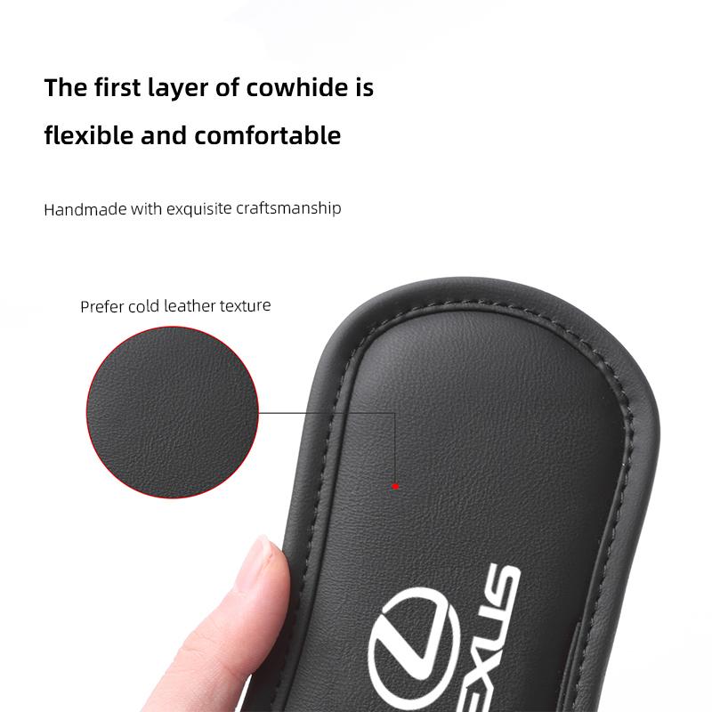 Leather Car Pillow Car Knee Pad Elastic Memory Foam Leg Pad For Lexus F SPORT GS GX IS LS LX CT LBX NX RX 350h 450h ES UX 300e