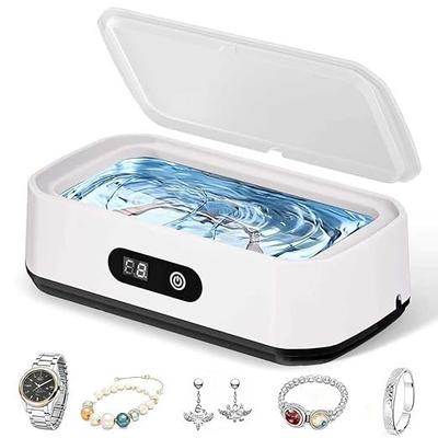 SSGNRY 2025 New Upgraded Compact Ultrasonic Cleaner, 5-Stage Timer Cleaning Function, 640ml Large Capacity, 55000Hz Powerful Vibration Ultrasonic Clea