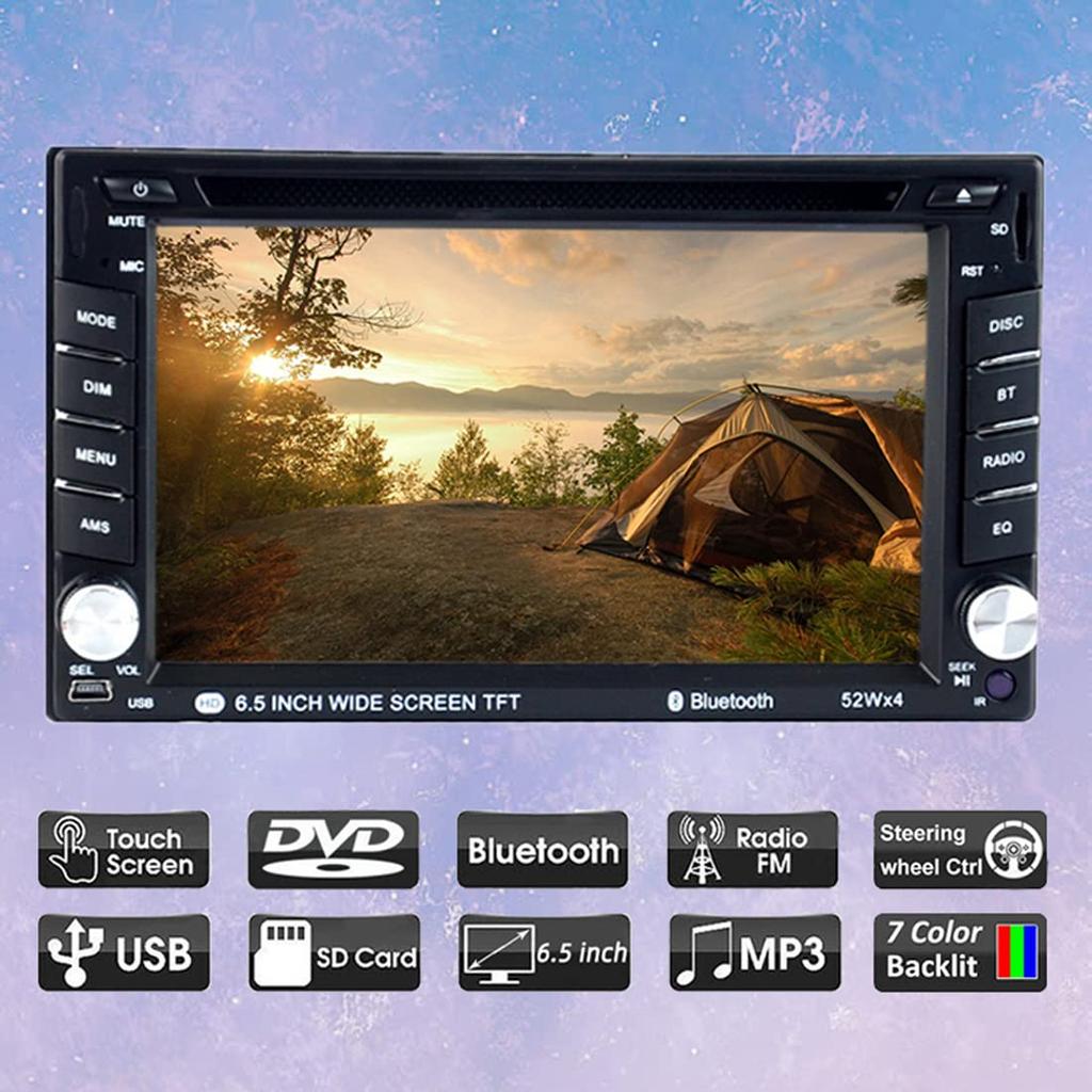 2Din7 inch Touch Screen Car Radio Player Car Stereo Bluetooth Handsfree Remote Control USB/SD/AUX DVD/CD