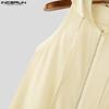 INCERUN Men Summer Sleeveless Zipper Back Mesh Patchwork Fitted Hooded Tank Tops 