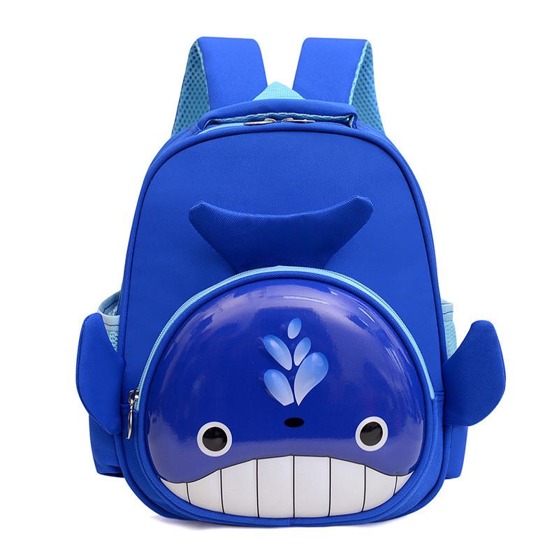 Cartoon Childrens Backpack With Unicorn Shark And Dog Print For Daily Schooling