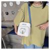Cute Canvas Mobile Phone Bag New Printed Trendy Portable Sweet Shoulder Messenger Bag Pocket Money