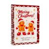 Themed Illustration Gift Organizer Christmas Card Book, 7" x 5" Spiral Bound Merry Creative Holiday Souvenir Book Booklet, Greeting Album Personalized