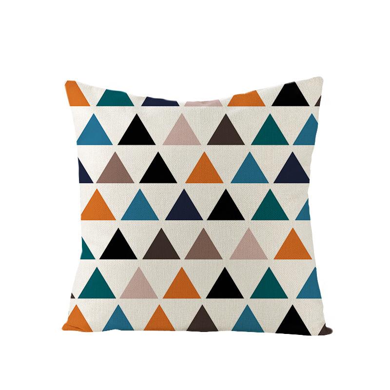 Nordische Geometrische Abstrakte Serie Polyester Bedruckter Kissenbezug Sofakissenbezug Heimtextilien