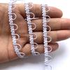5m/16.4ft each pack white black lace trims ribbons curve lace fabric sewing centipede wedding braided curtain dress DIY accessor