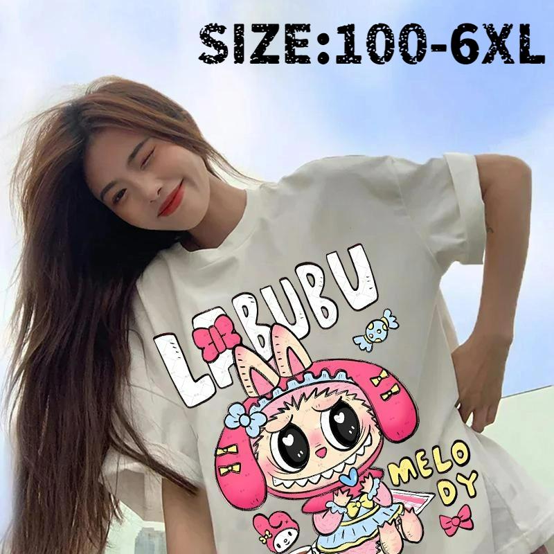 

LABU Letter Elf Cartoon Graphic Printed T-shirt Kids and Women Tees Top Summer Casual Men s Unisex Short Sleeve Pullover 100