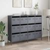 VidaXL Buffet Anthracite 135x39x103,5 Cm Cold-rolled Steel, Storage Furniture, Kitchen Storage Furniture, Furniture 3307175