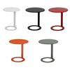 Small Round Side End Table Metal Multifunction Coffee Drink Cocktail Table Round Pedestal Table for NightStand Patio Home Office
