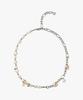 Trimarch Half Pearl Pierce Necklace / Silver