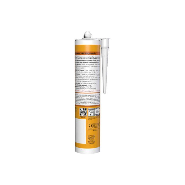 Mastic colle acrylique - SIKA - Sikaseal 184 - 300 ml - Blanc - Professionnel
